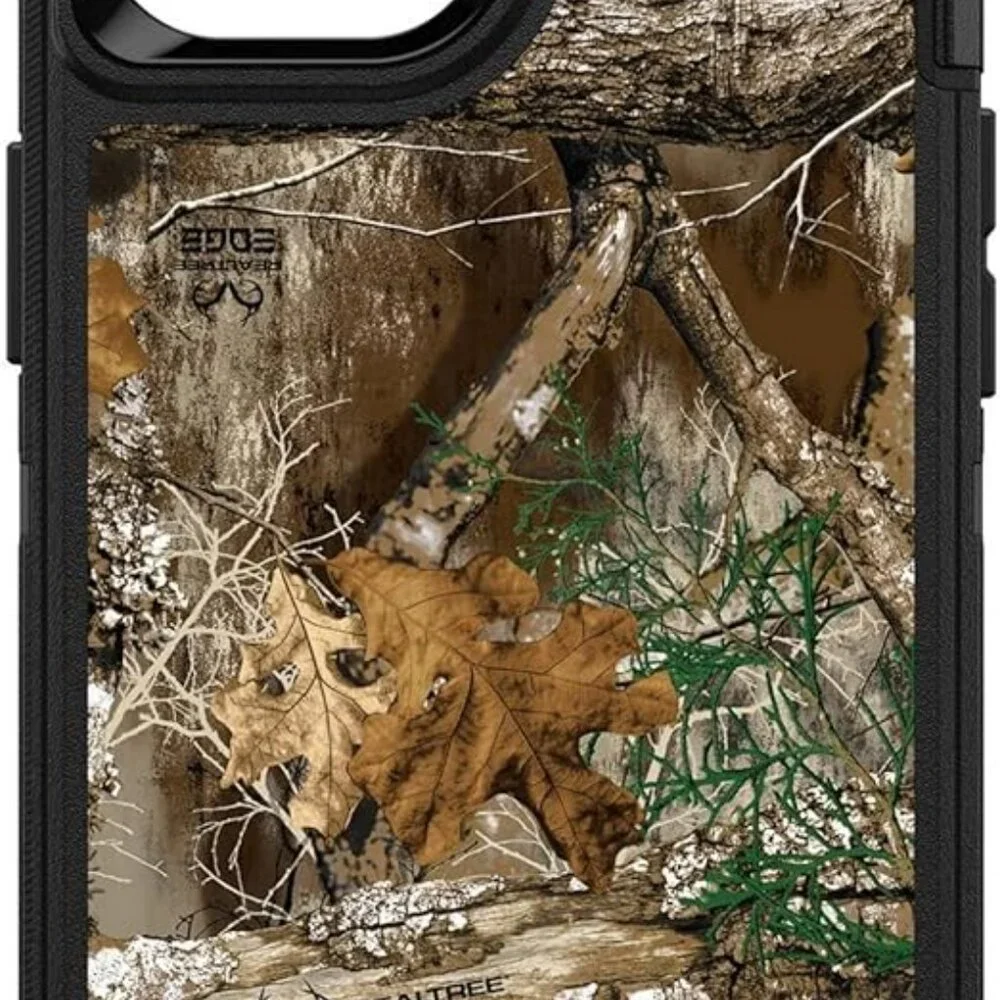 NEW iPhone 14 Pro OtterBox DEFENDER SERIES Case & Holster - RealTree Edge Black